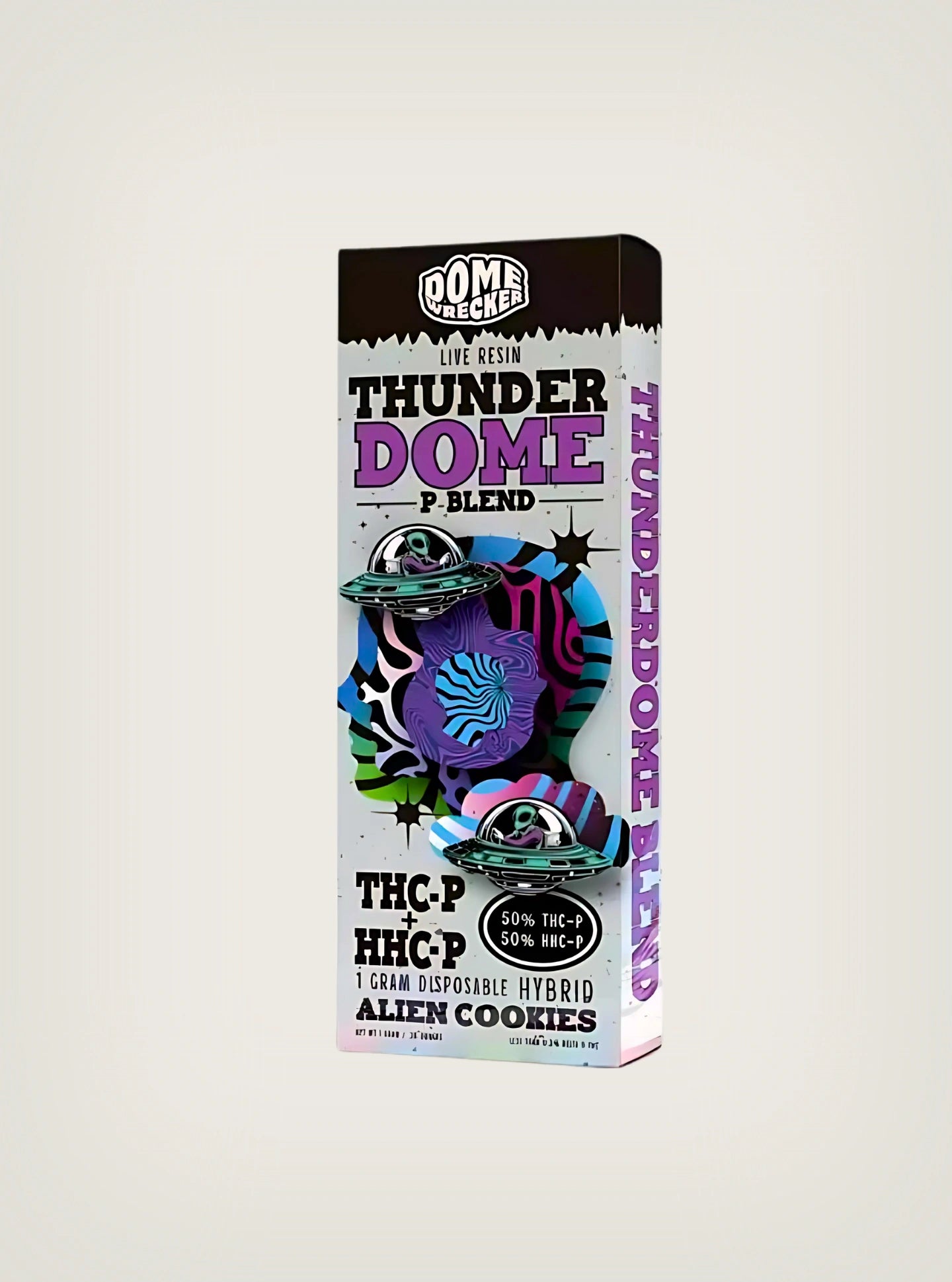 Plumas de wax desechable Dome Wrecker de THCP y HHCP de 1 gramo sabor Alien Cookies Hybrid