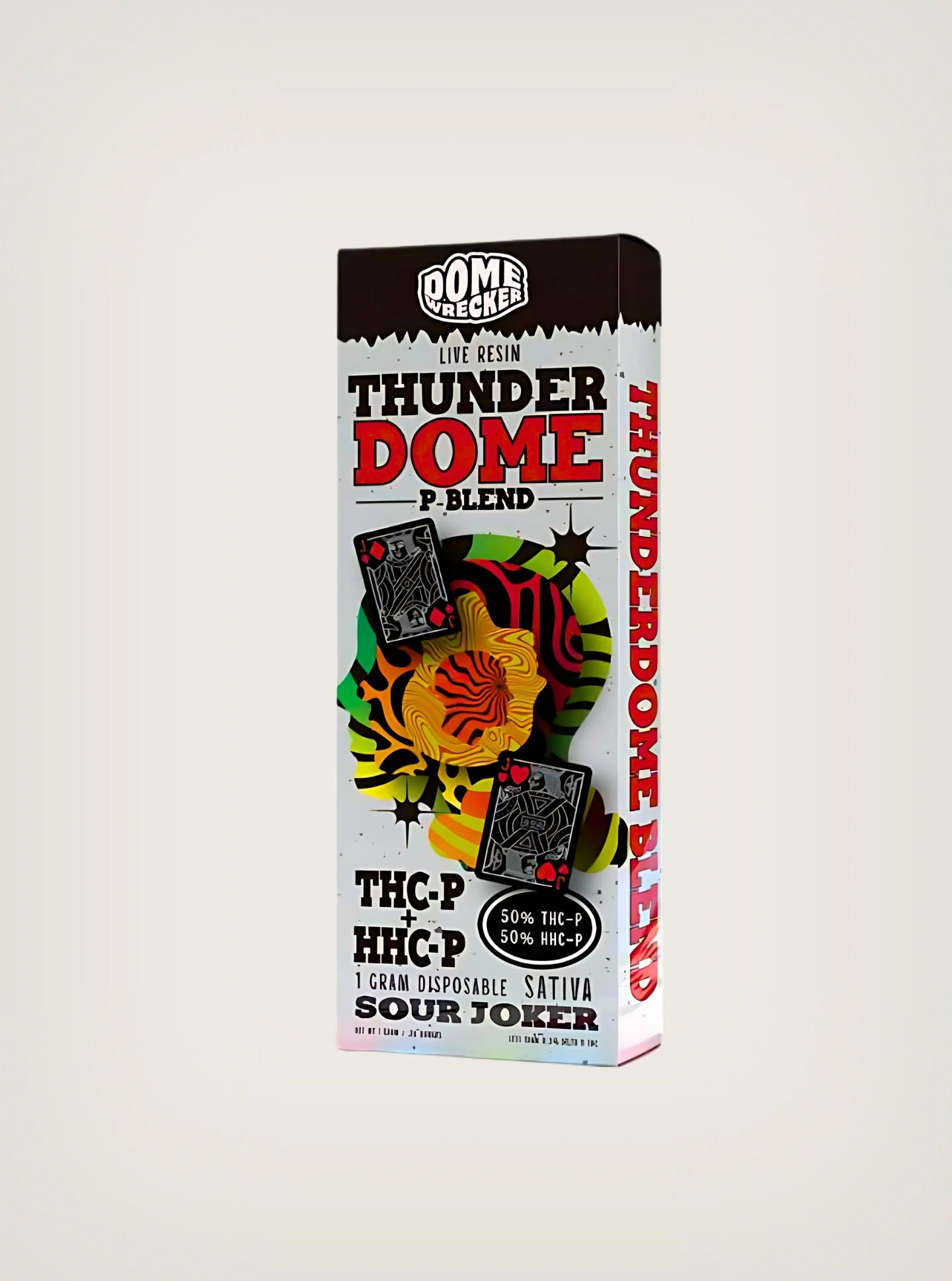 Plumas de wax desechable Dome Wrecker de THCP y HHCP de 1 gramo sabor Sour Joker Sativa