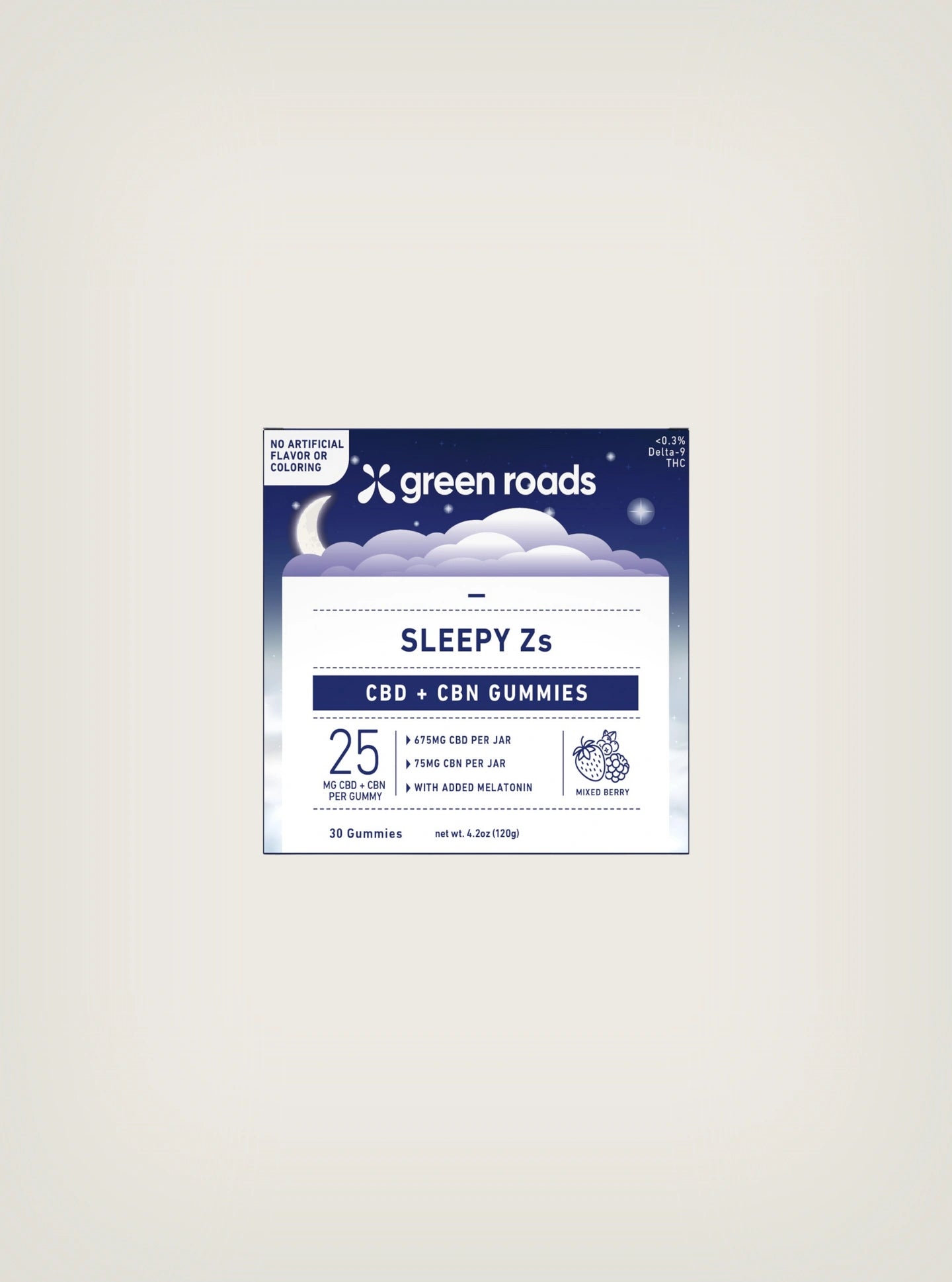 Compra Gomitas Para Dormir Marca Green Roads Sleepy Z's Gomitas con CBD y CBN 30 piezas