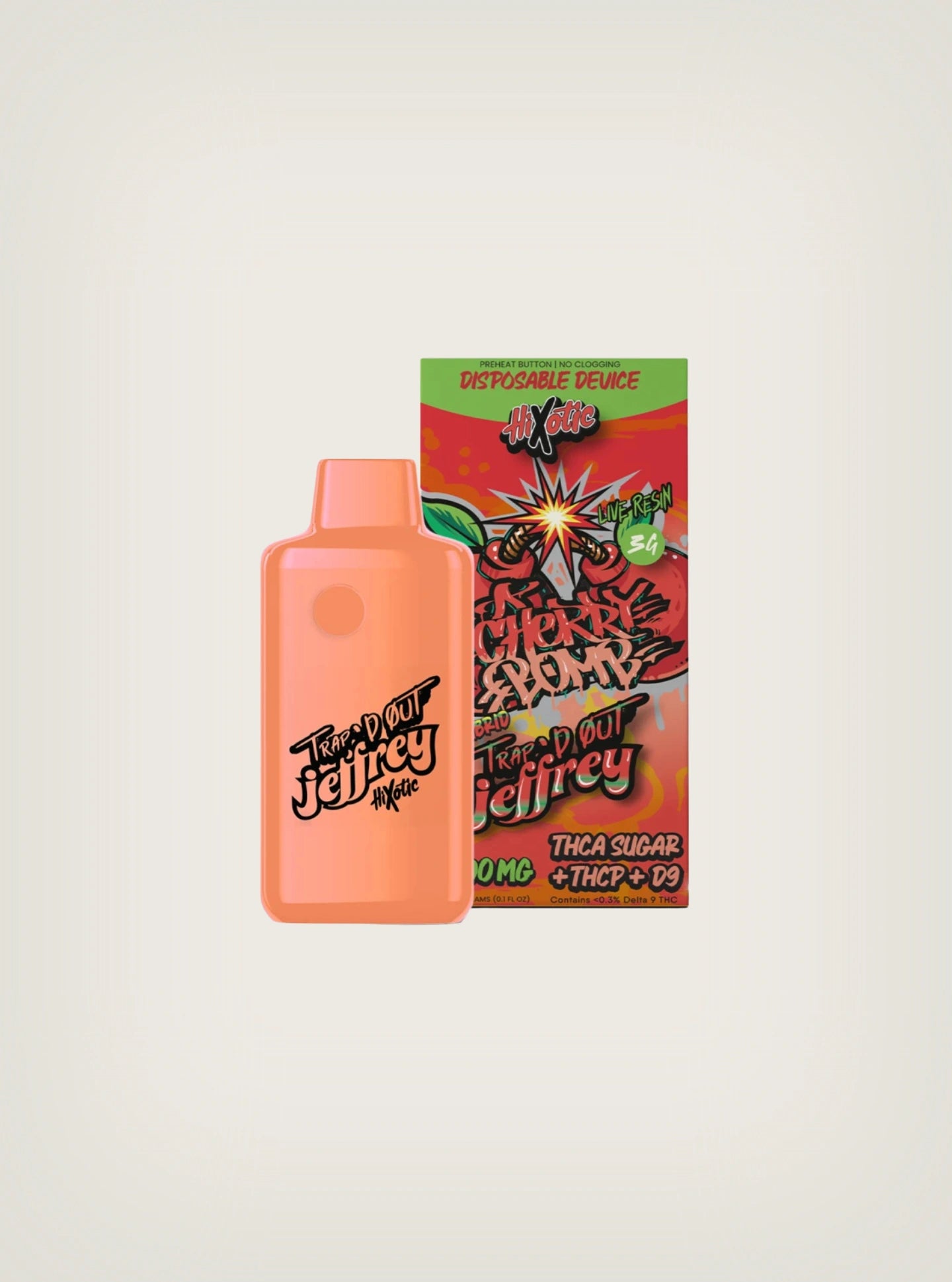 Hixotic Pluma de Wax, Wax Pen de 3 gramos sabor Cherry Bomb Hybrid