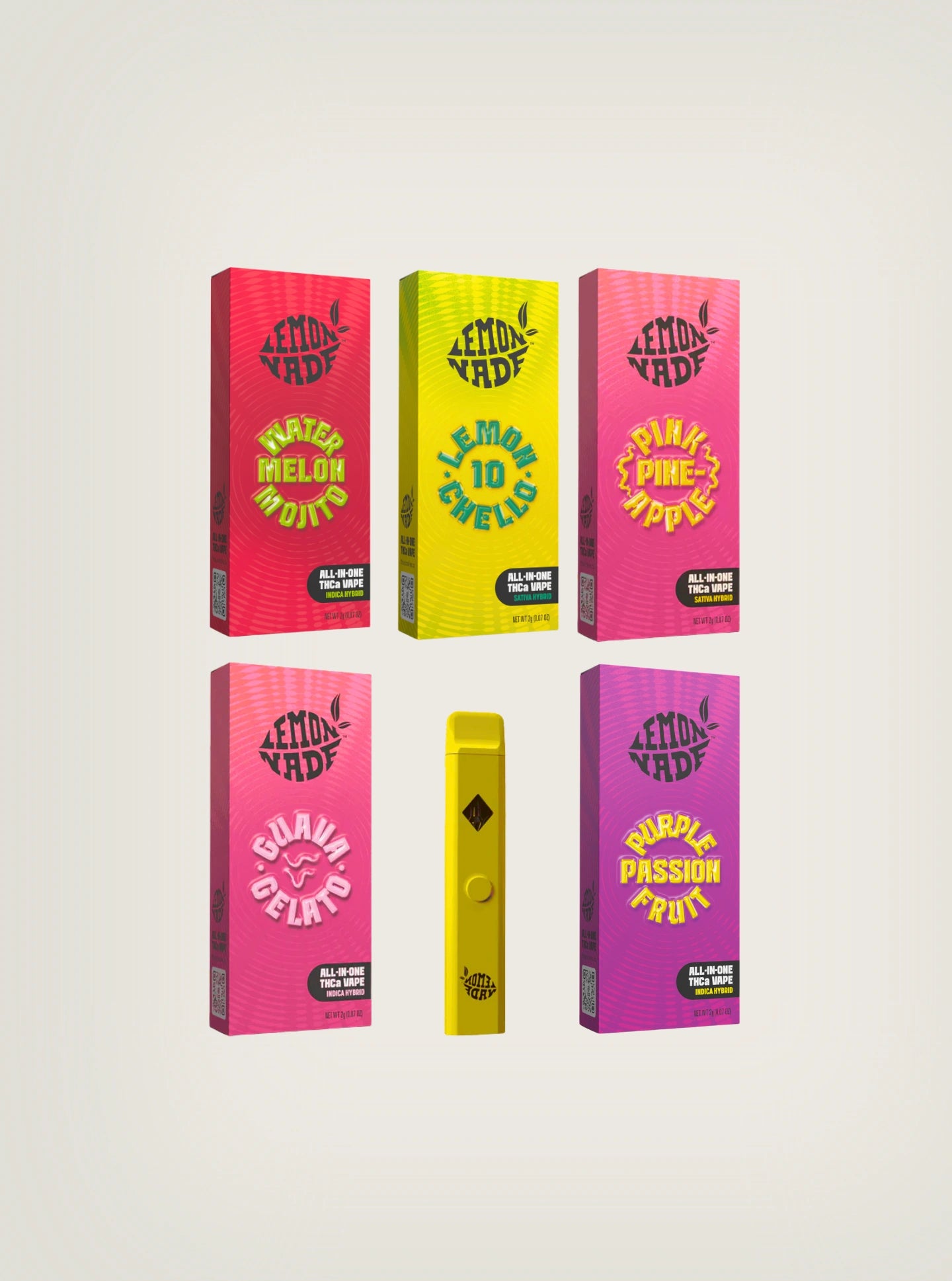 Lemonnade Vape de Wax, Plumas de Wax, Wax Plumas, Wax Cookies, Vape THCA 2G All in One, disposable vape portada