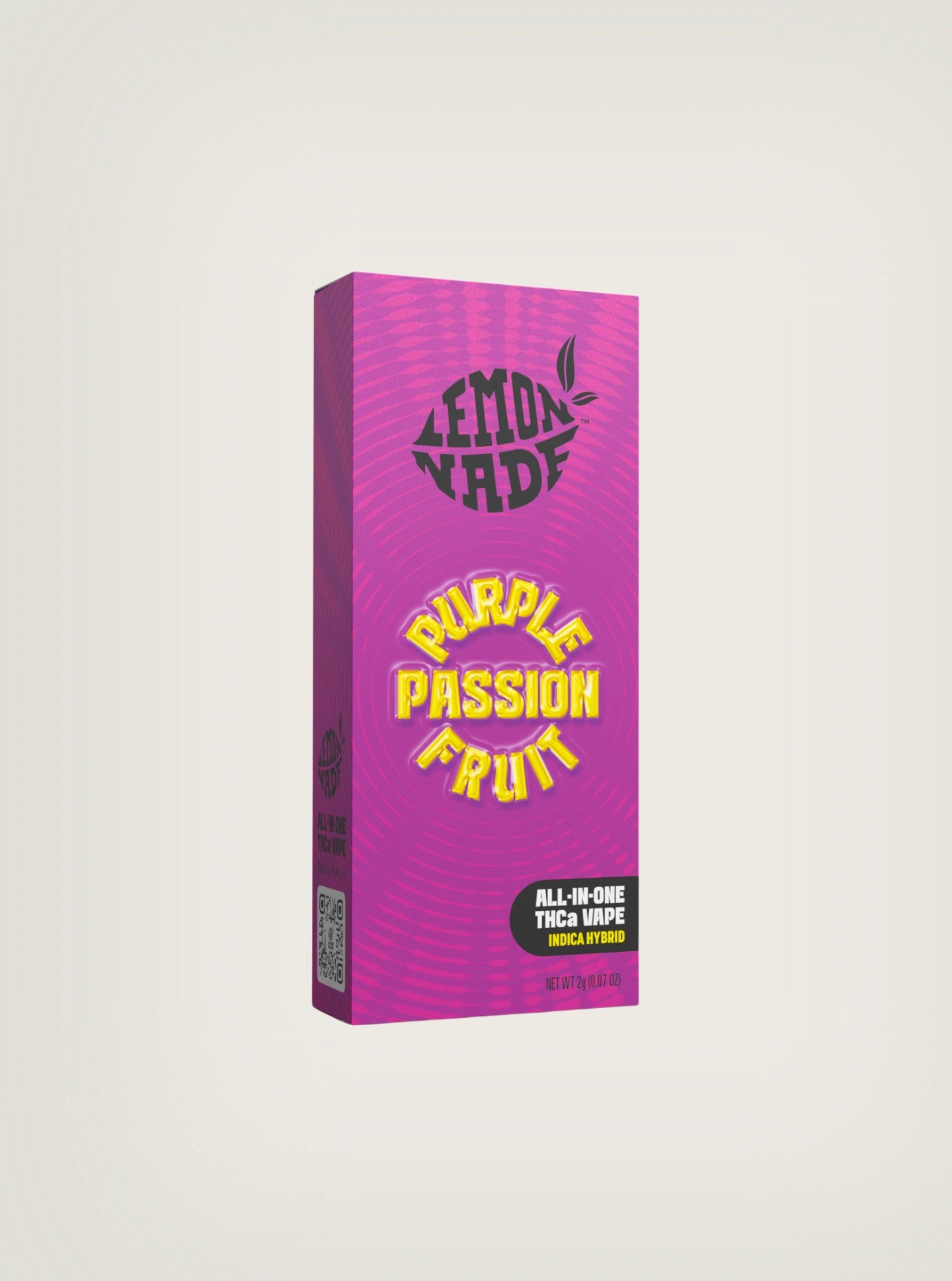 Lemonnade Vape de Wax, Plumas de Wax, Wax Plumas, Wax Cookies, Vape THCA 2G All in One, disposable vape portada Purple Passion Fruit