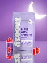 Snoozy Gomitas con THC Delta 9, CBD y CBD Sleep with Benefits Extra Strength Raspberry Flavored Bedtime Gummies