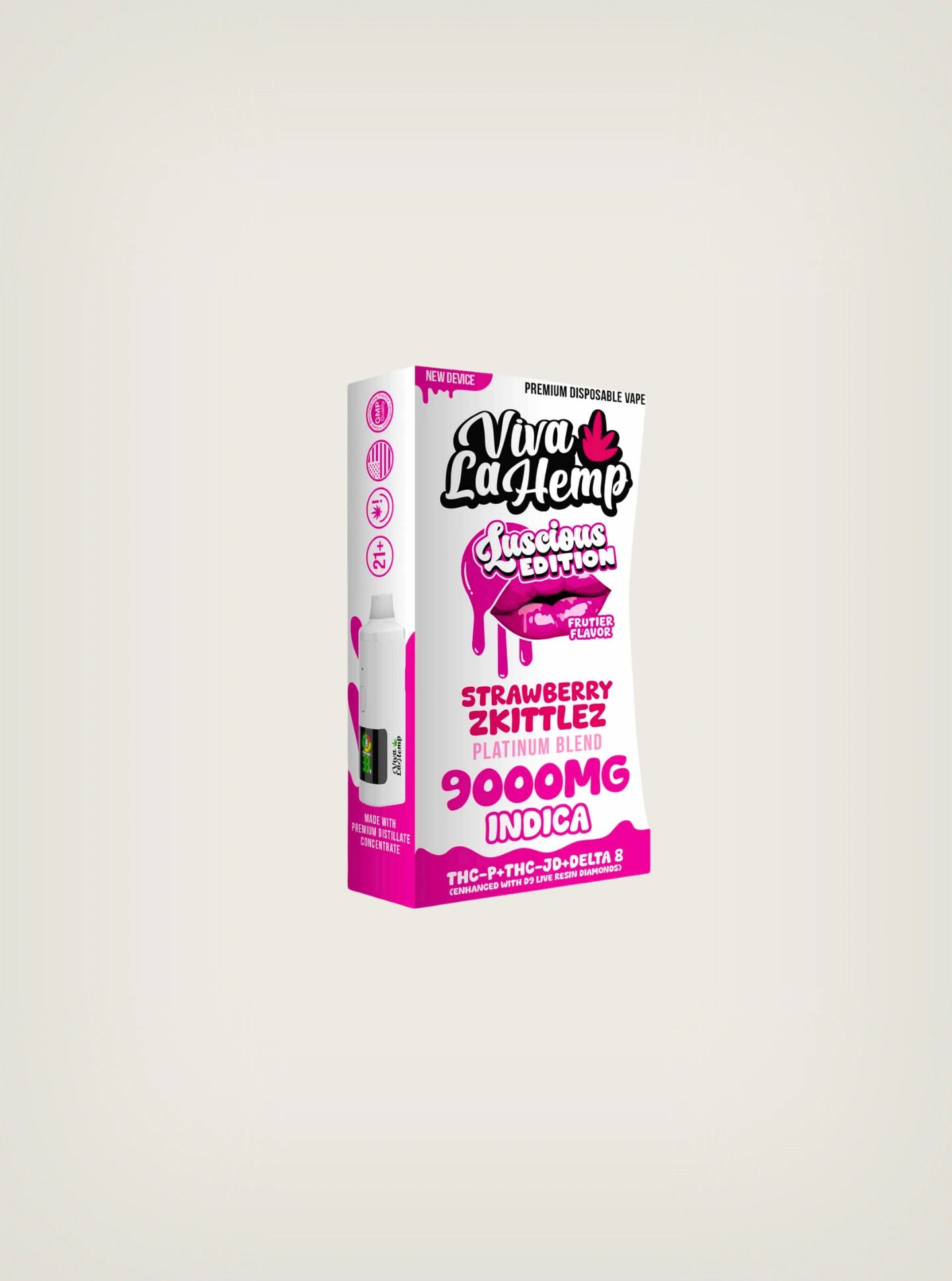 Viva La Hemp pluma de wax desechable de 9 gramos strawberry zkittlez