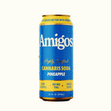 Amigos Bebida con Delta 9 THC 50mg/pza 474ml, Cannabis Soda sabor Pineapple