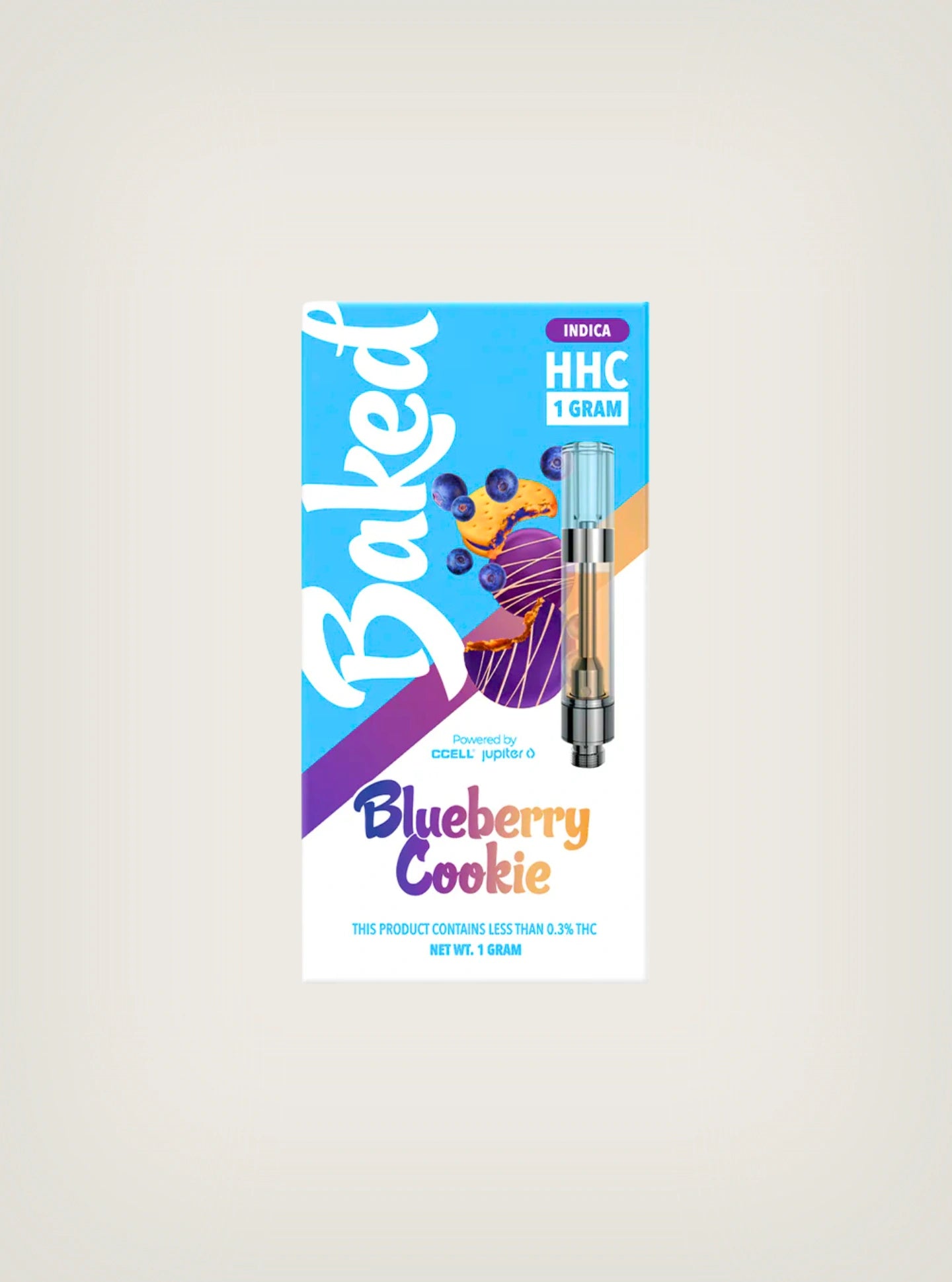 Baked Cartucho de Wax HHC 1 Gramo Blueberry Cookie