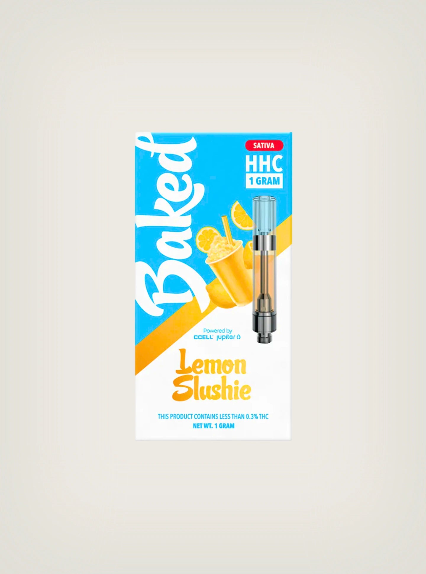 Baked Cartuchos de Wax Desechables HHC 1 Gramo Lemon Slushie