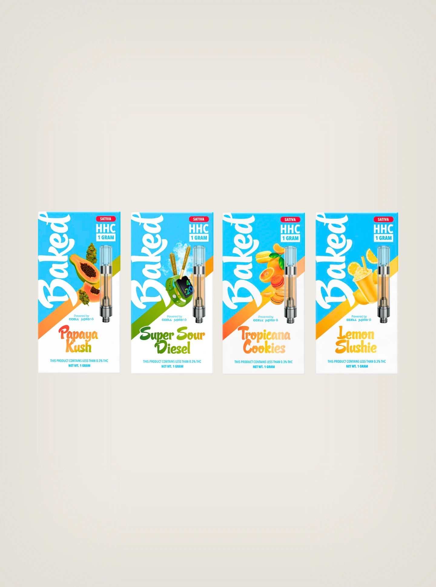 Baked Cartuchos de Wax Desechables HHC 1 Gramo