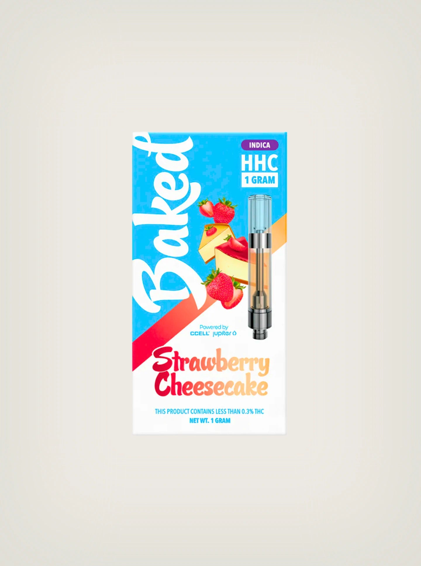Baked Cartucho de Wax HHC 1 Gramo Strawberry Cheesecake