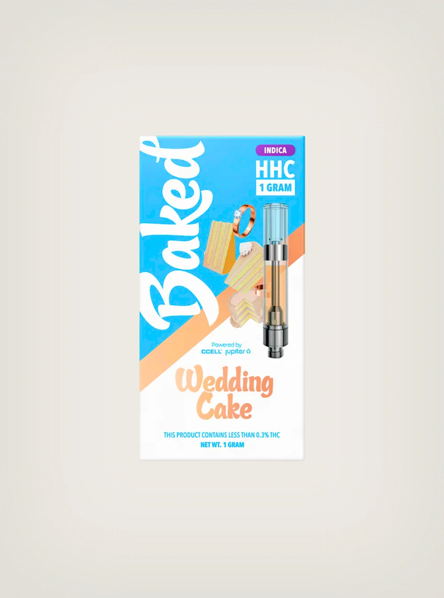 Baked Cartucho de Wax HHC 1 Gramo Wedding Cake