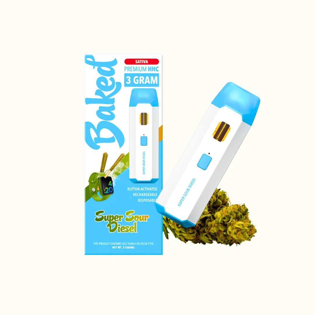 Baked Pluma de Wax Desechable HHC 3g Wax Pen super sour diesel sativa
