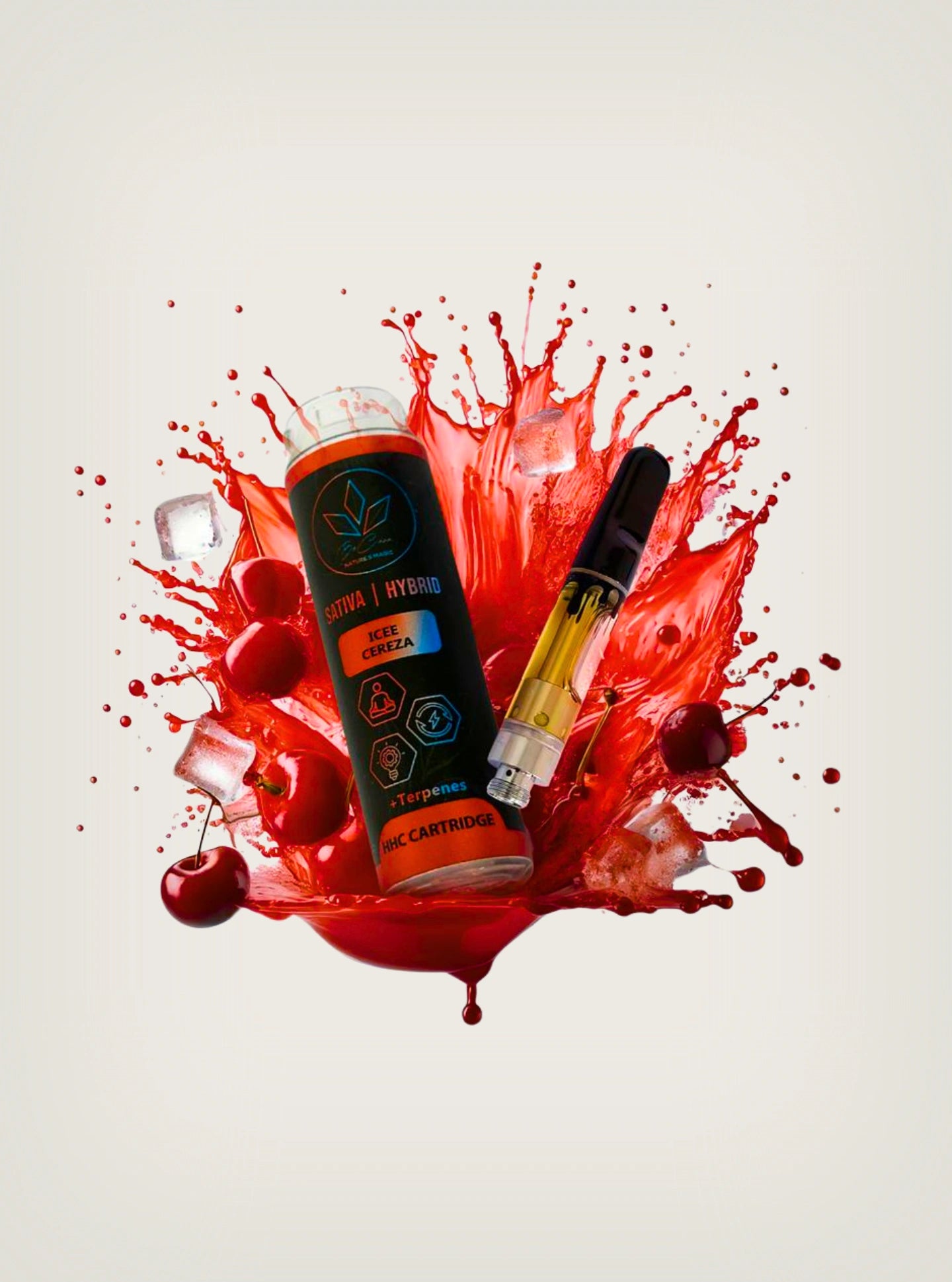 Cartuchos Wax, Cartucho de Wax, Wax Cartuchos, Cartuchos de Wax Desechable Be Cana Ice Cereza Sativa
