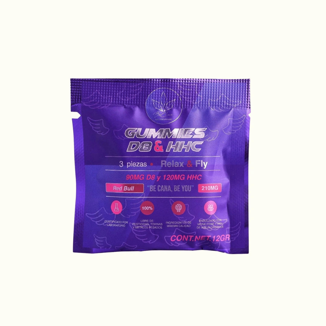 Gomitas con THC Delta 8 + HHC sabor Red Bull BeCana en Splift 