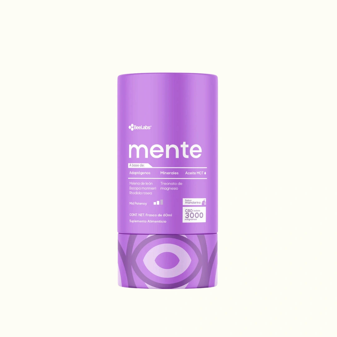 Compra Gotas de CBD Mente con 3000mg de CBD Aislado, Melena de Léon, Rhodiola Rosea, Treonato de Magnesio y Aceite MCT