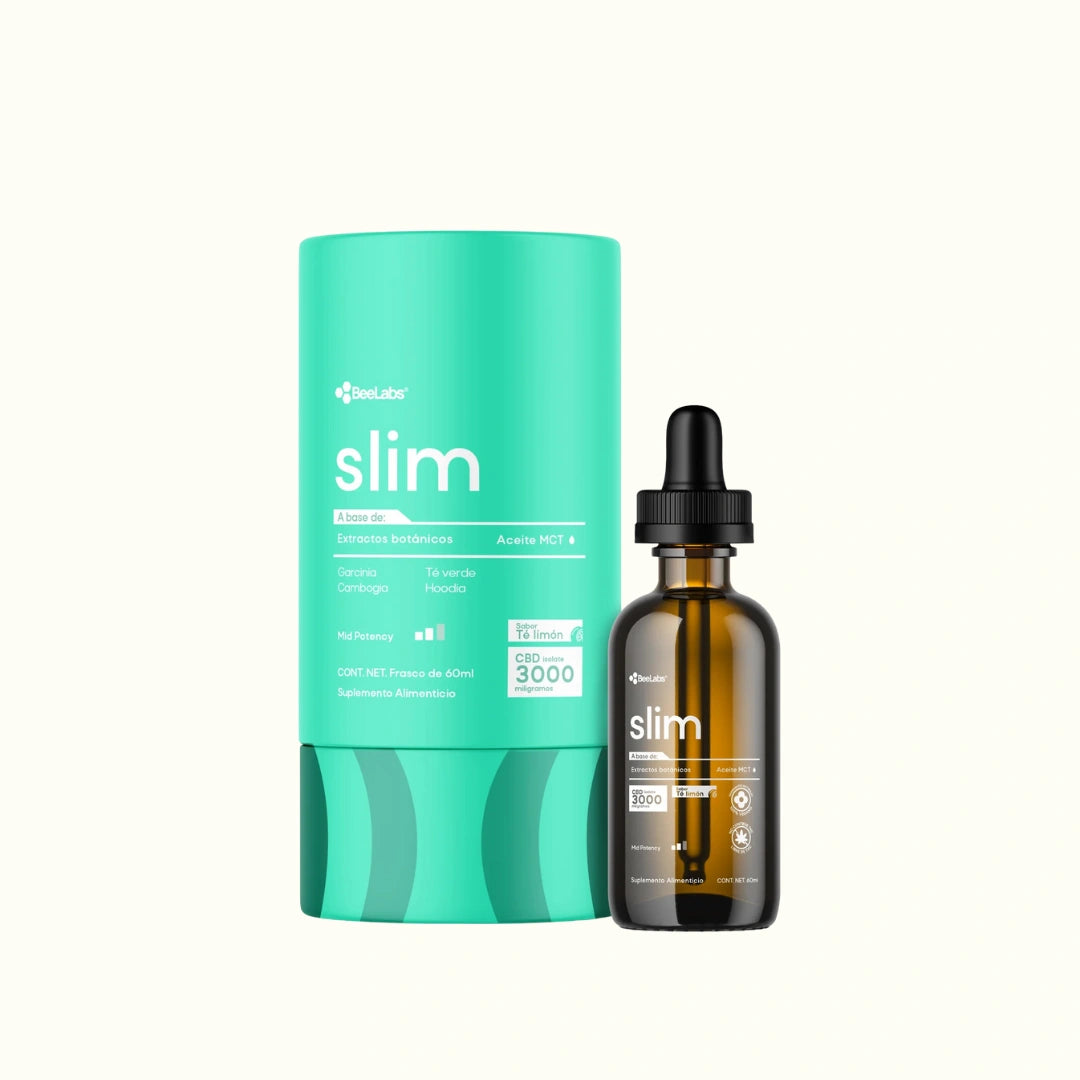 Compra gotas de CBD Slim de BeeLabs con 3000mg de CBD Aislado con garcinia cambioga, té verde, hoodia y aceite MCT en Splift