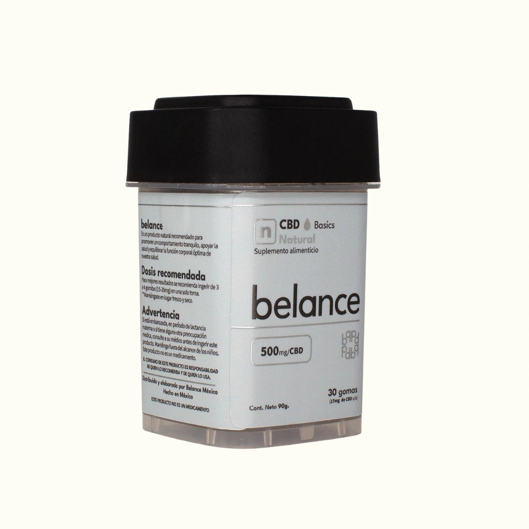 Belance Gomitas Relajantes de CBD 500mg 30 gomitas sabor natural
