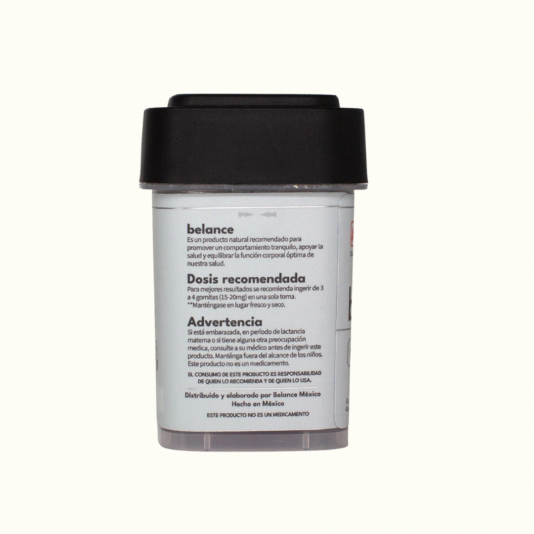 Belance gomitas para el estrés y ansiedad de CBD sabor tropical mix 30 gomitas 500mg