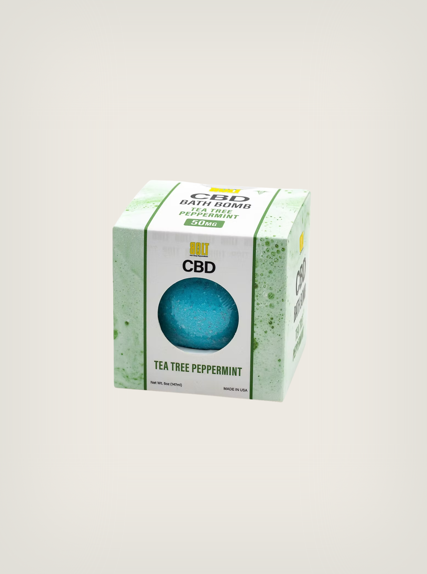 Bolt CBD Bombas de Baño de CBD 50mg Tea Tree Peppermint