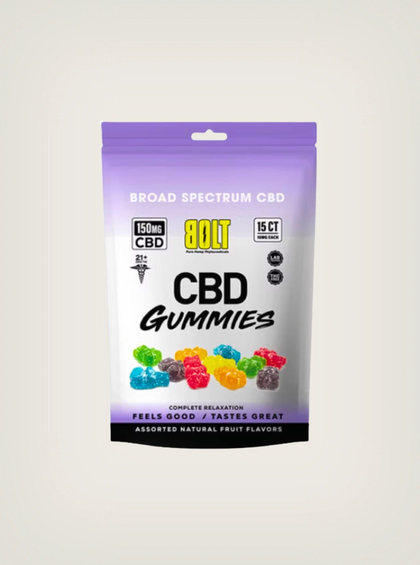 Bolt CBD Gomitas de CBD Broad Spectrum Complete Relaxation 150mg 15 piezas