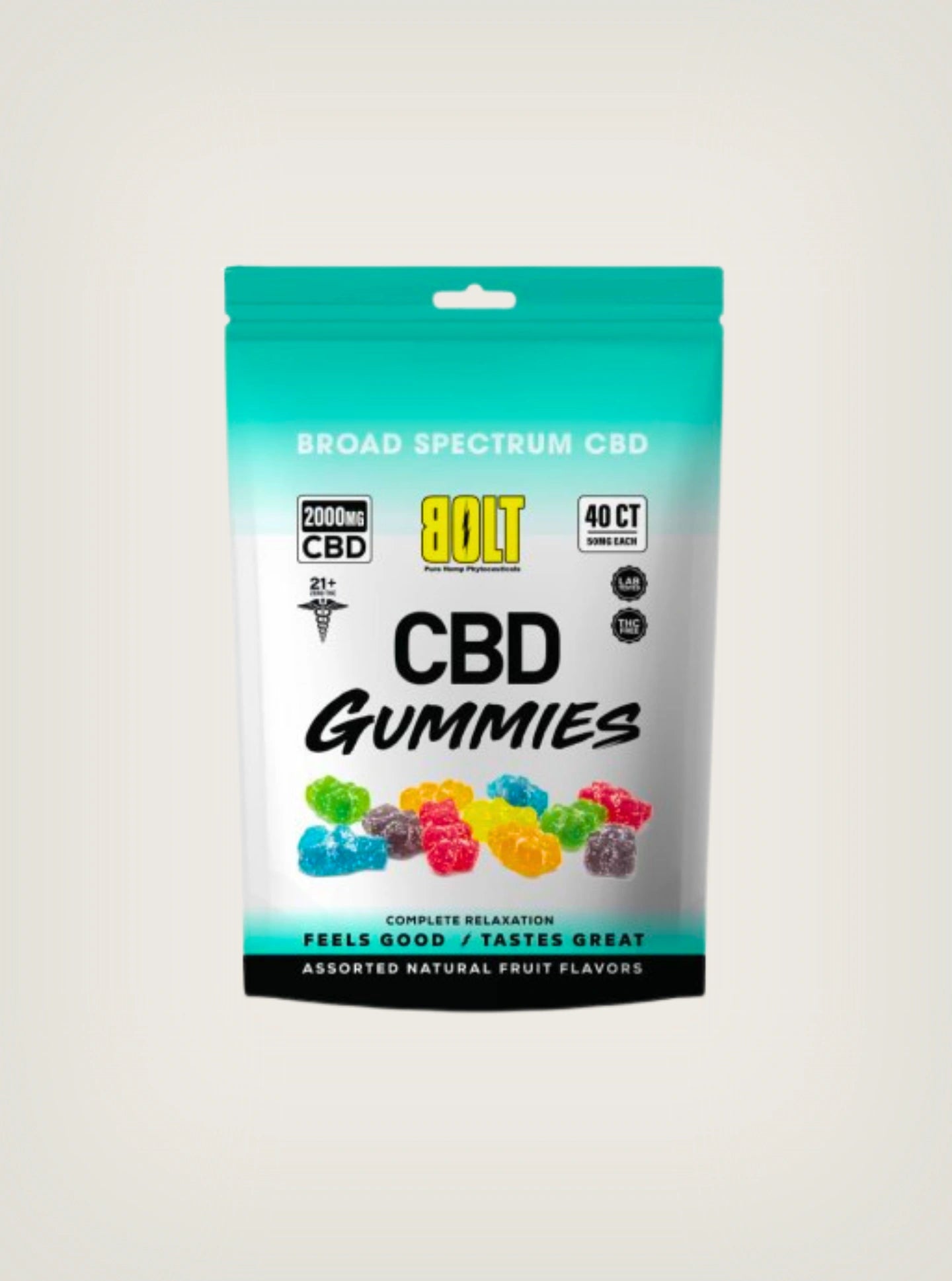 Bolt CBD Gomitas de CBD Broad Spectrum 40 piezas 2000mg
