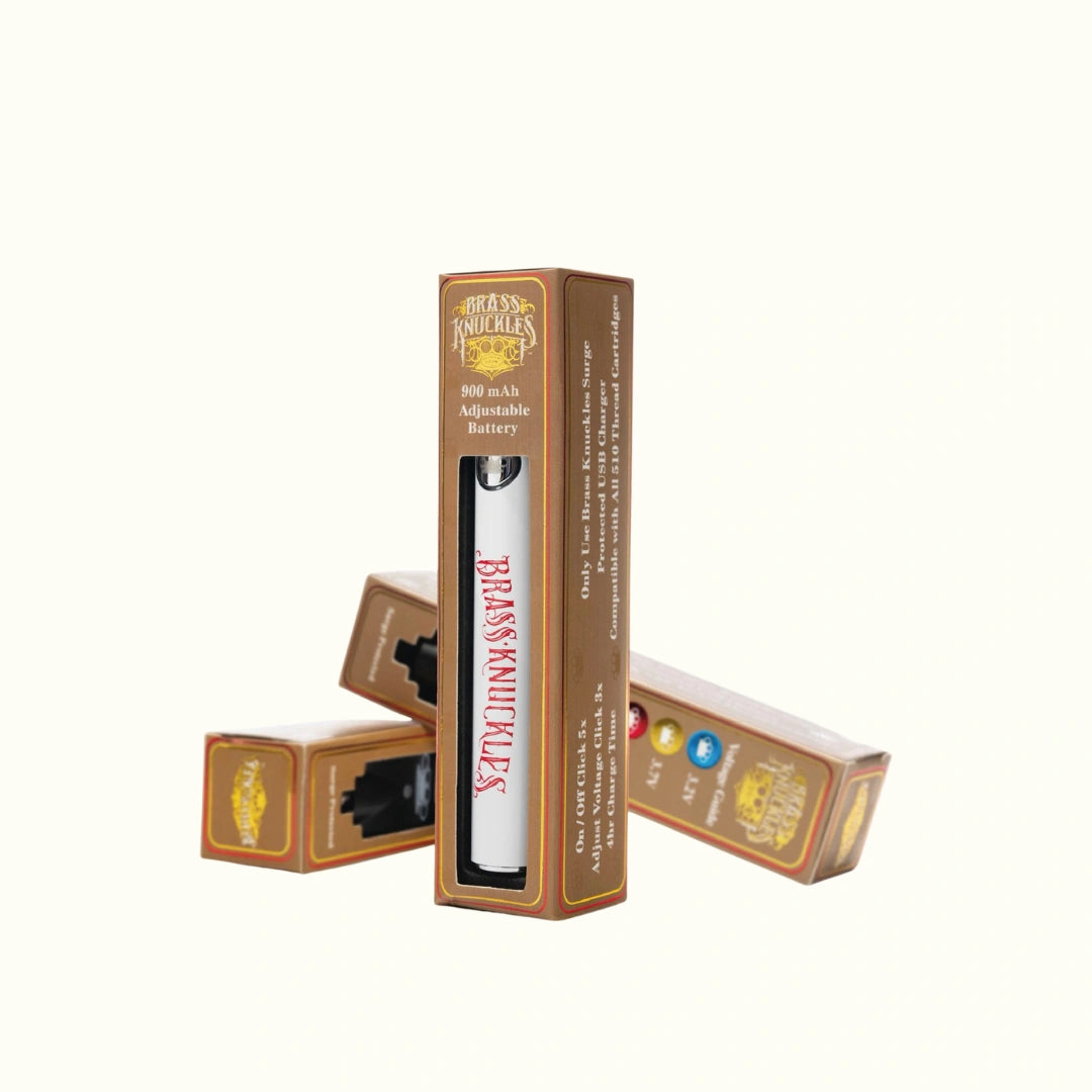Batería 510 para cartuchos de wax 900mAh Brass Kunckles blanco Splift México