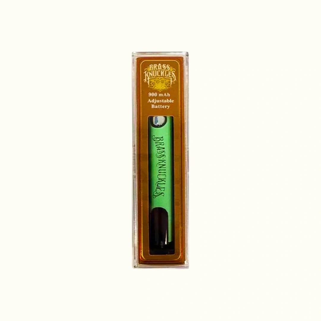 Brass Knuckles Bateria digital ajustable 510 900 mAh para cartuchos de wax color verde