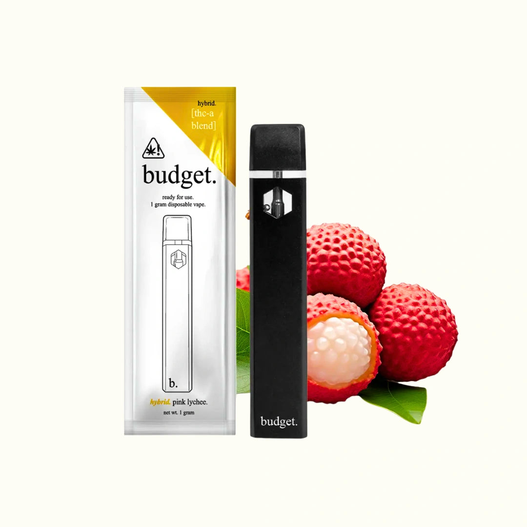 Budget Vape Desechable THCA Full Spectrum 1g Pink Lychee Hybrid