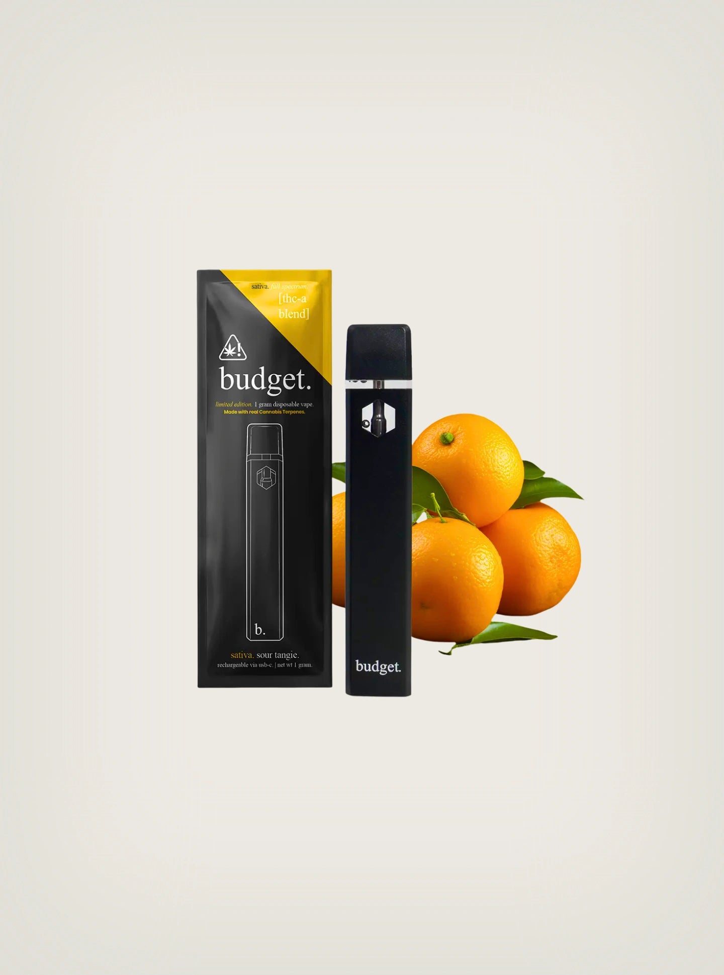 Budget Pluma de Wax Desechable THCA Full Spectrum 1g sour tangie