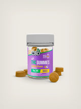 CBDFx Gomitas de CBD con Delta 9 THC para dormir Lemon Dream con cannabidiol México.