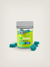 Gomitas de CBD con Cannabis y Cannabidiol Mexico marca CBDFx Magic Melon THC Gummies