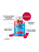 Gomitas de CBD marca CBDFx Mixed Berry, CBD Broad spectrum cannabidiol Mexico Información