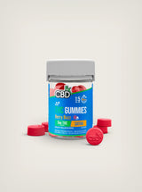Gomitas de CBD con Delta 9 Berry Buzz marca CBDFx, cannabidiol Mexico