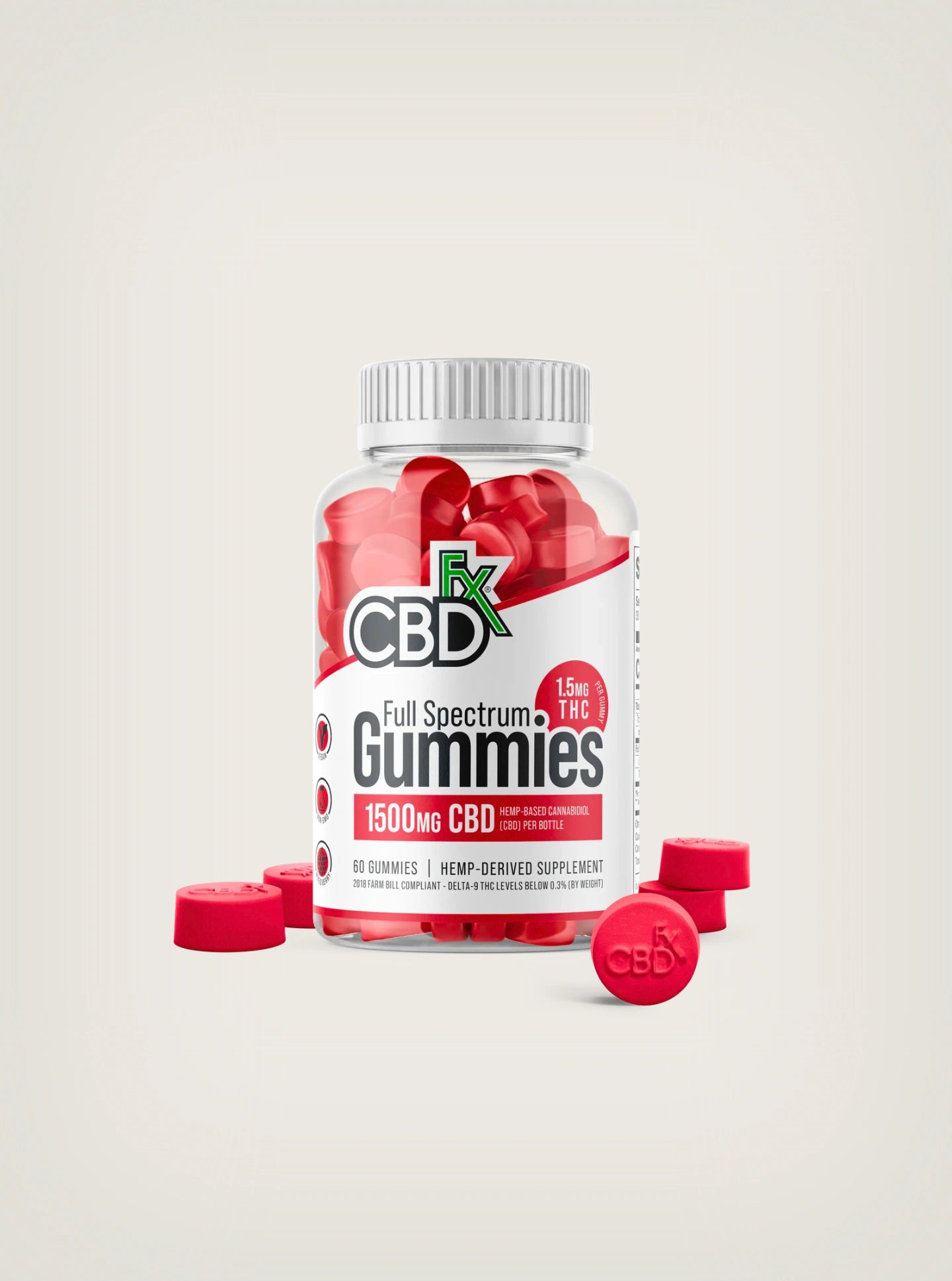 Compra Gomitas de CBD full spectrum con Delta 9 marca CBDFx 1500mg con cannabidiol mexico