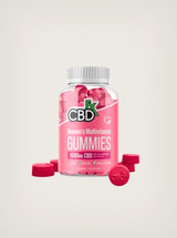 Gomitas de CBD para mujeres con Multavinicos marca CBDFx, cannabidiol Mexico.