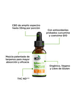 Tintura de CBD con CBG para el bienestar Tintura de Cannabis marca CBDFx con cannabidiol en méxico información