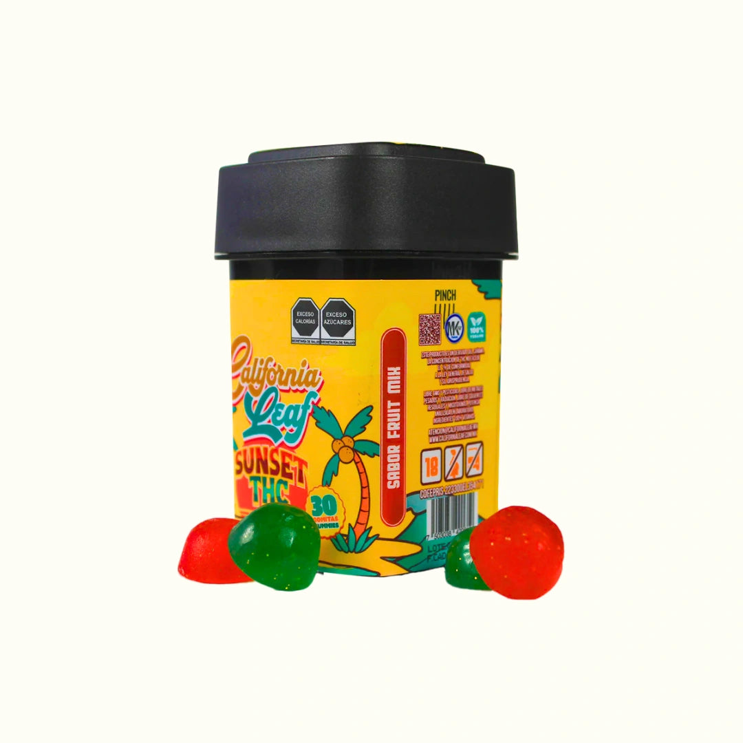 Gomitas Sunset con HHC California Leaf 30 o 50mg por pieza 30 gomitas