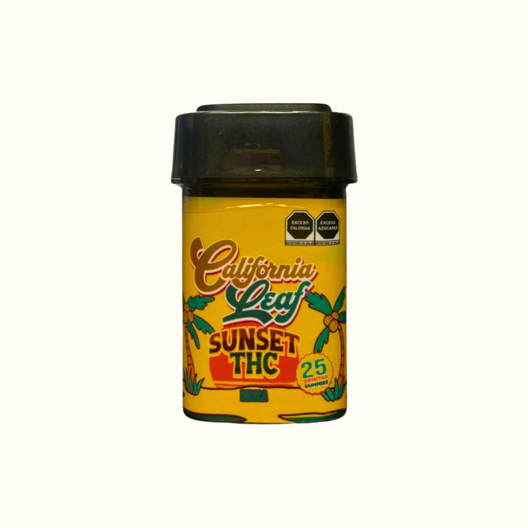 Gomitas Sunset con HHC California Leaf 30 o 50mg por pieza 25 gomitas