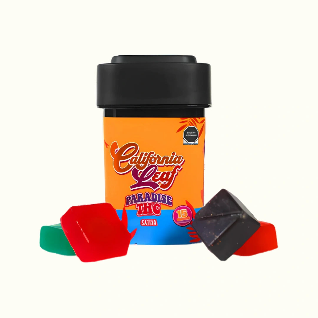 Gomitas Paradise con THC Delta 9 California Leaf 30 o 50mg de cannabis sativa 15 gomitas