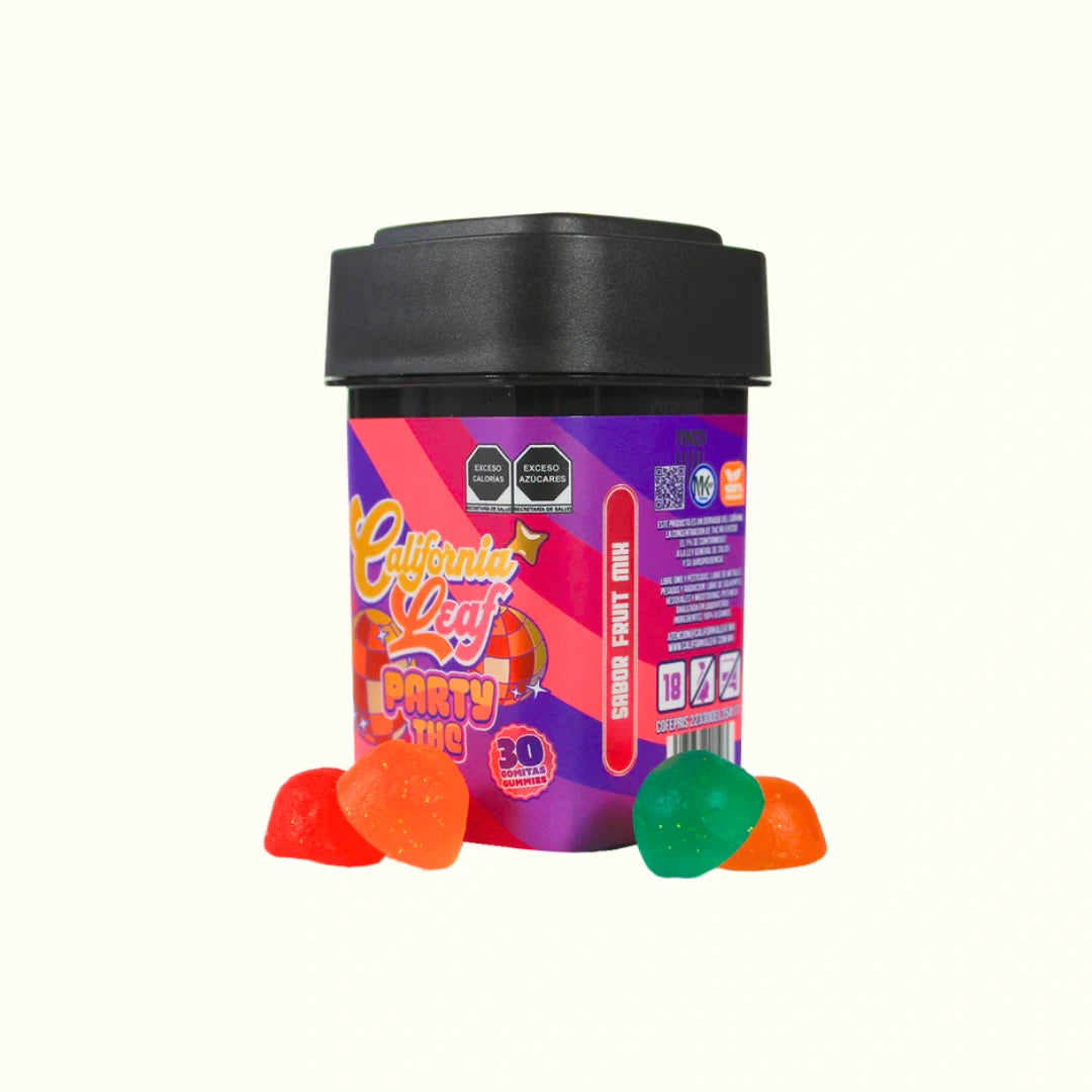 Gomitas Party con THC-O California Leaf con 30 o 50mg por pieza, 30 gomitas