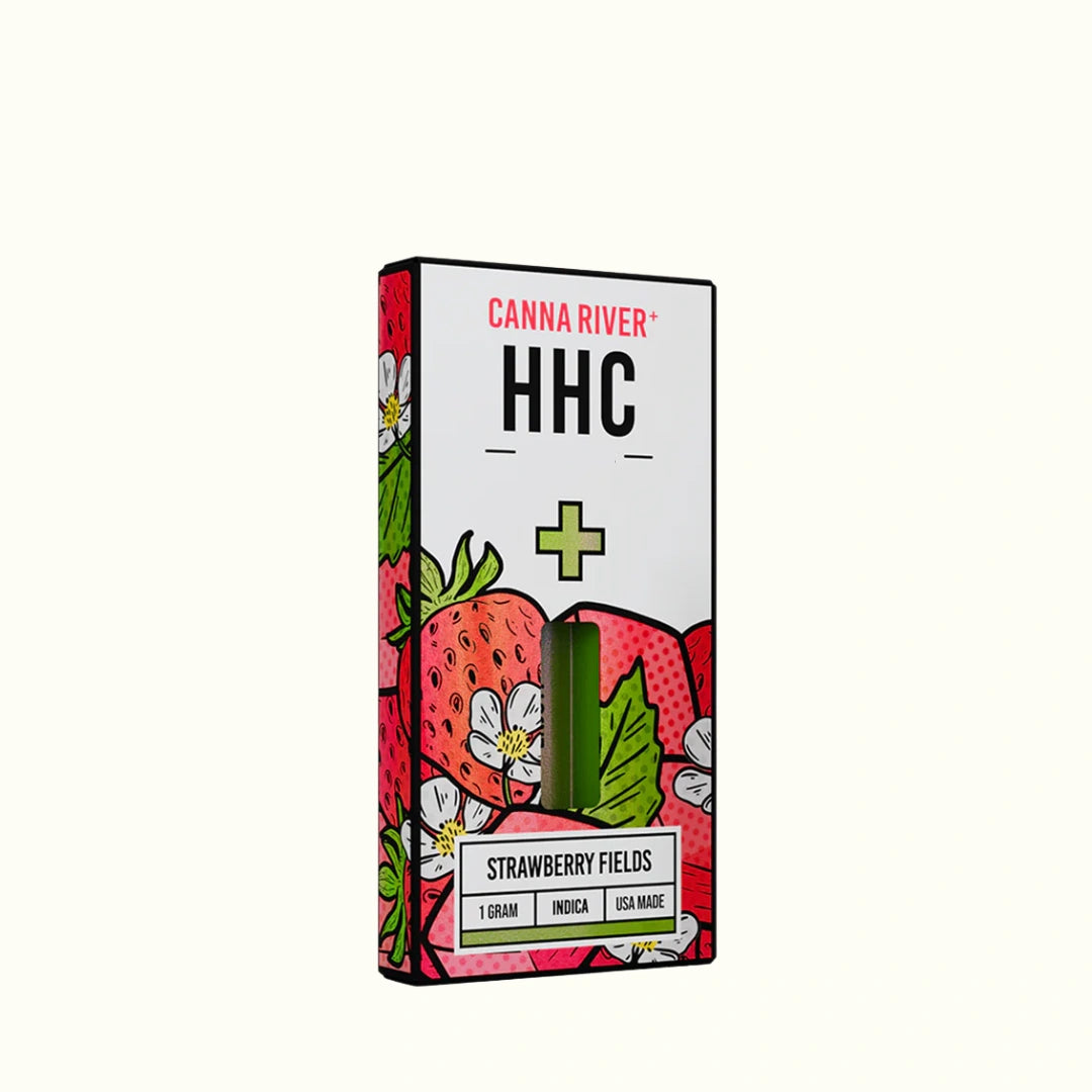 Compra Cartuchos de wax desechable de HHC 1 gramo Canna River Strawberry Fields