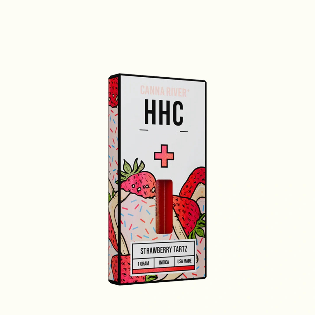 Compra Cartuchos de wax desechable de HHC 1 gramo Canna River Strawberry Tartz