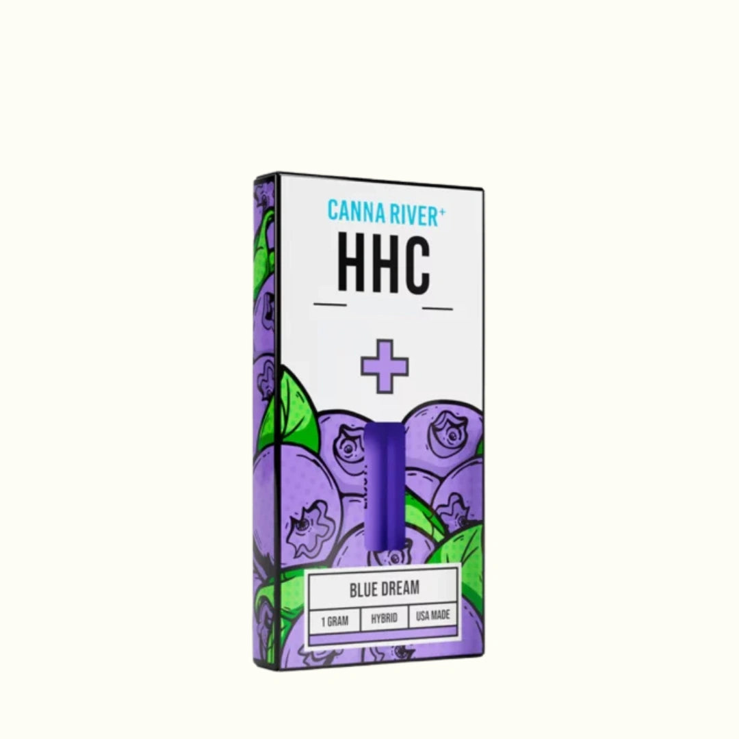 Compra cartuchos de wax desechable Canna River de HHC 1g Blue Dream Hybrid