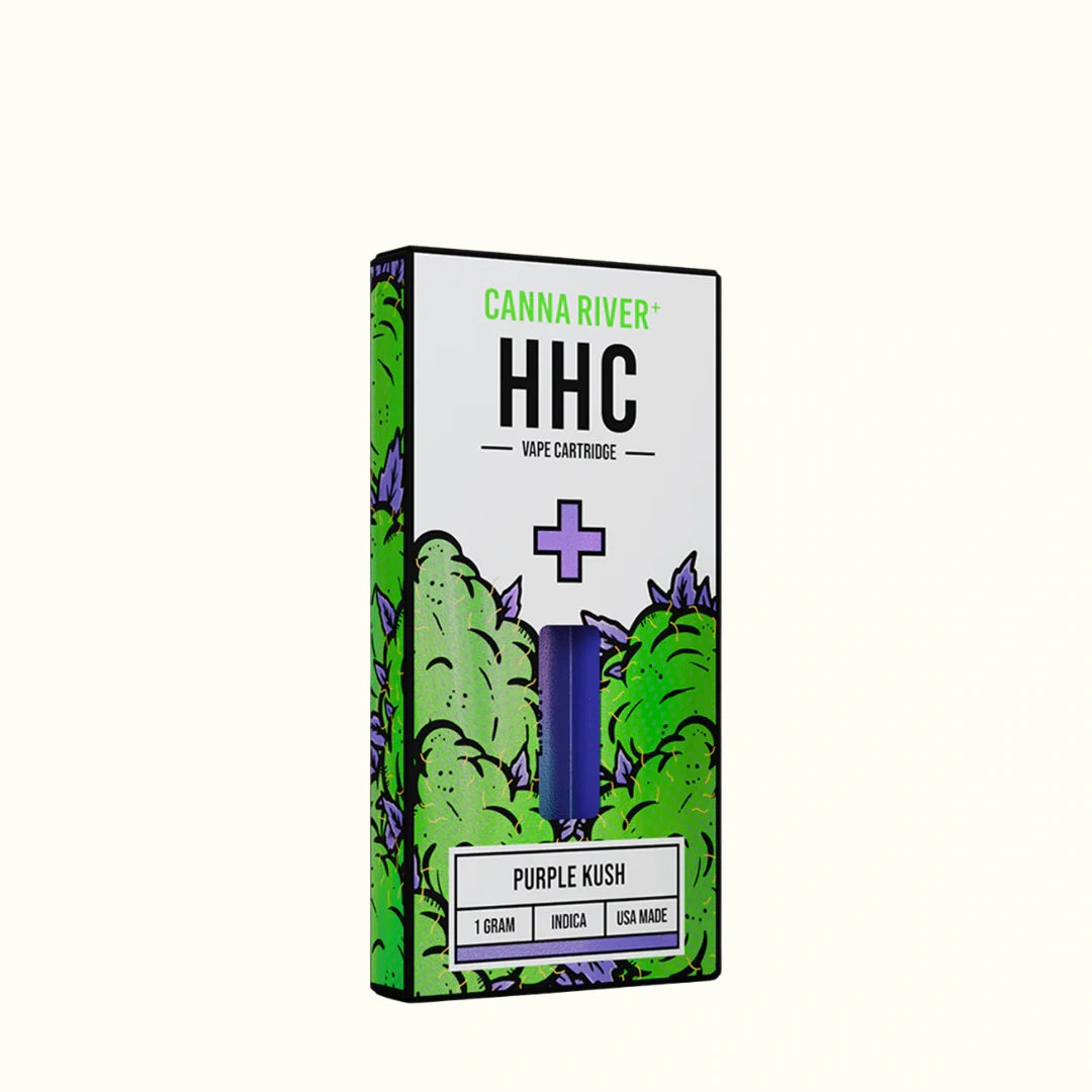 Compra cartuchos de wax desechable Canna River de HHC 1g Purple Kush Indica