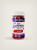 Canna River Calm Gummies Broad Spectrum CBD + CBN + CBG Gomitas con CBD Red Berry