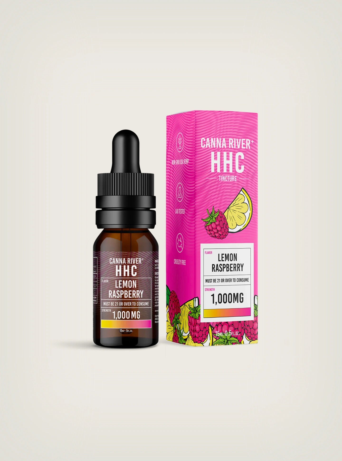 Canna River Tintura con Cannabis de HHC 1000mg 15ml lemon raspberry