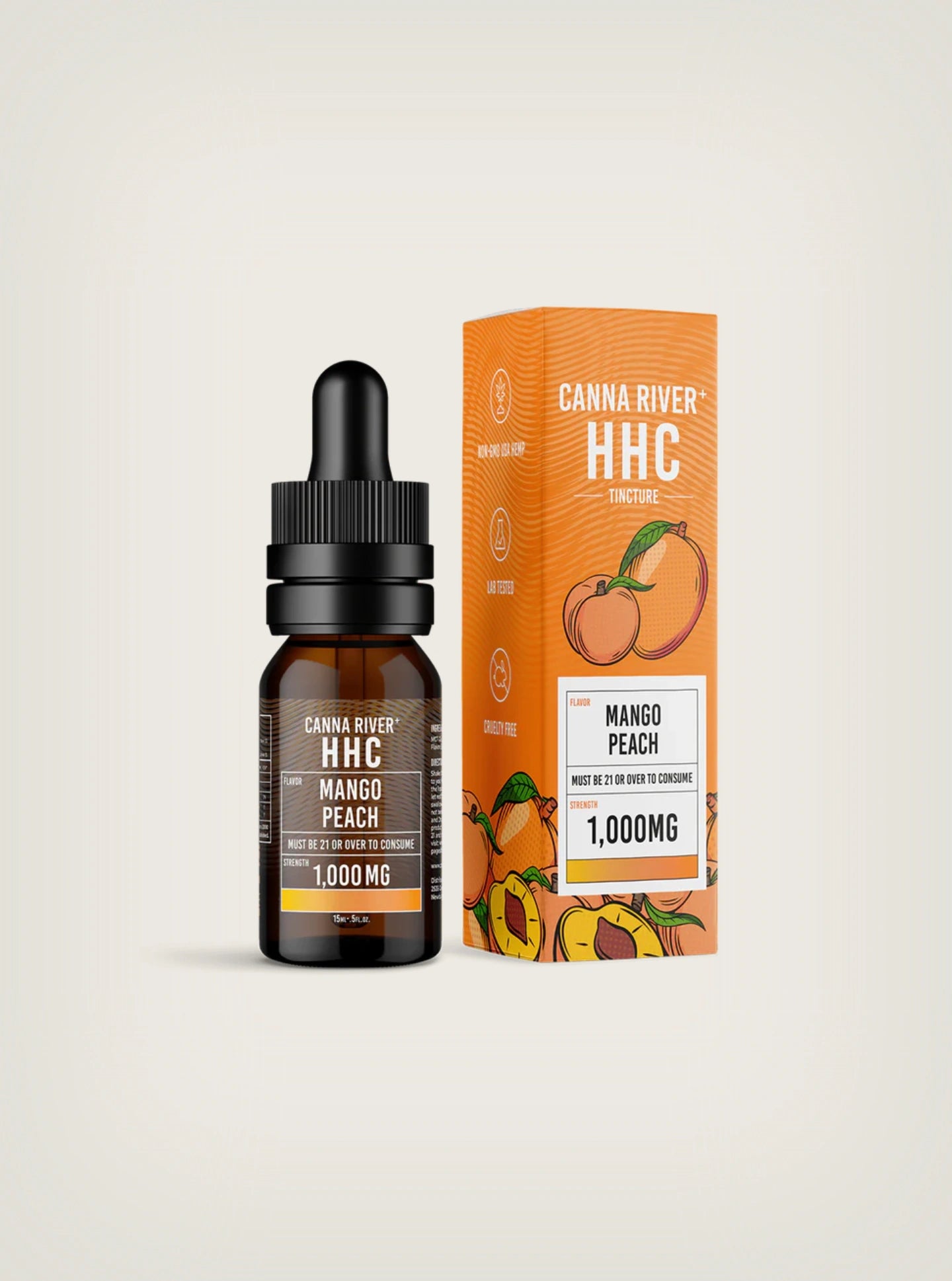 Canna River Tintura con Cannabis de HHC 1000mg 15ml mango peach