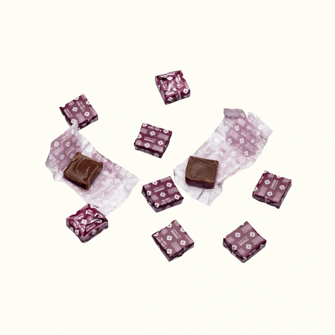 Cheeba Chews dulce con THC sabor Mocha Chocolate Taffy Charged Taffy