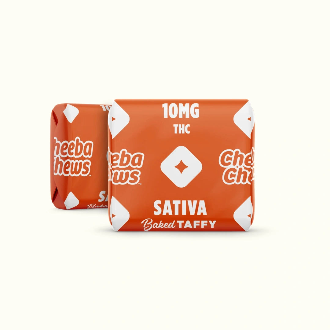 Cheebaw Chews Taffy Caramelos con THC Delta 9 200mg sabor Chocolate