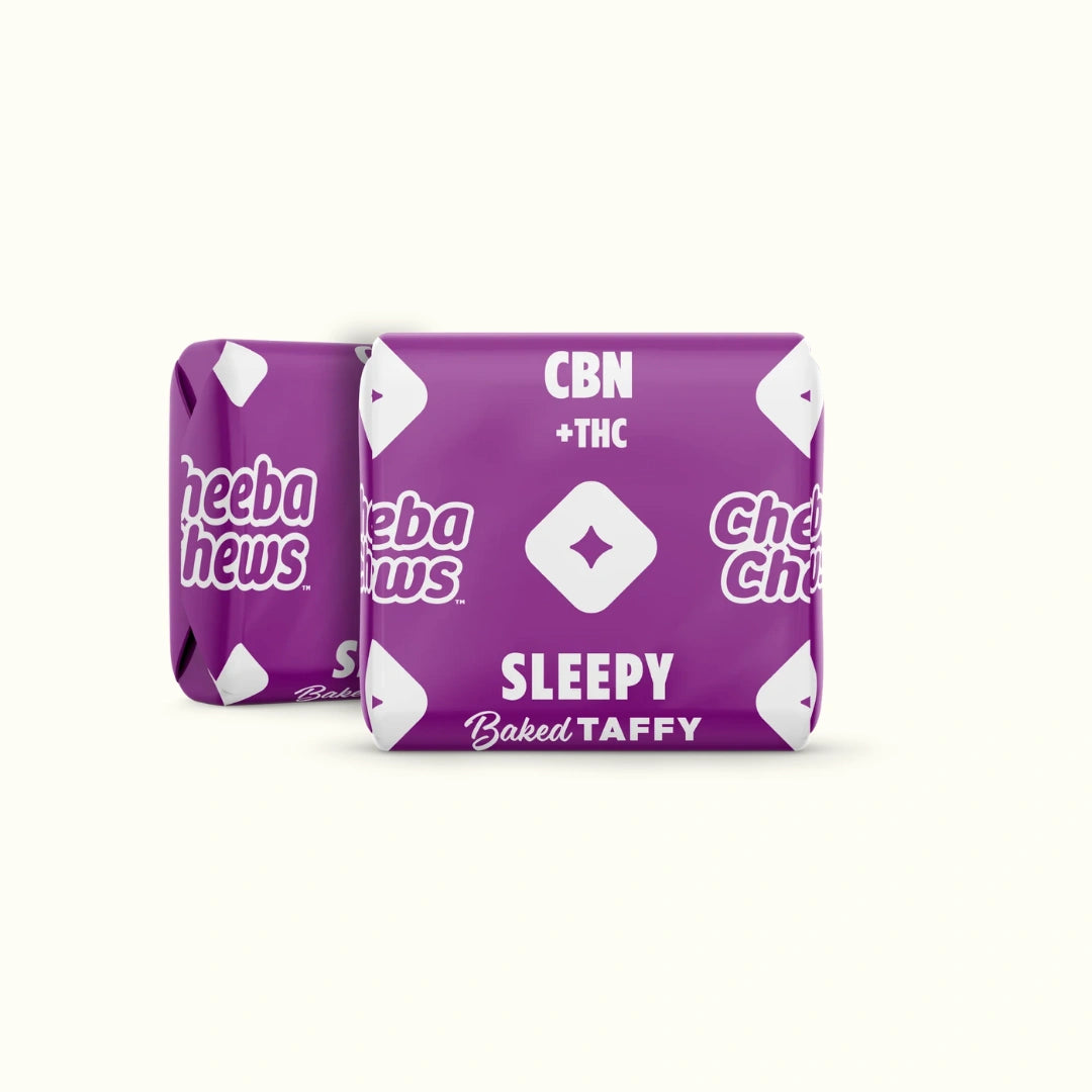 Cheeba Chews Dulces con THC Chocolate Tally con Delta 9 + CBN + Melatonina Sleepy Chews