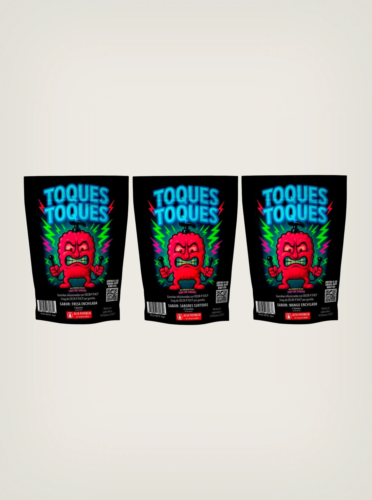 Chido One Gomitas con THCP Toques Toques con cannabidiol 